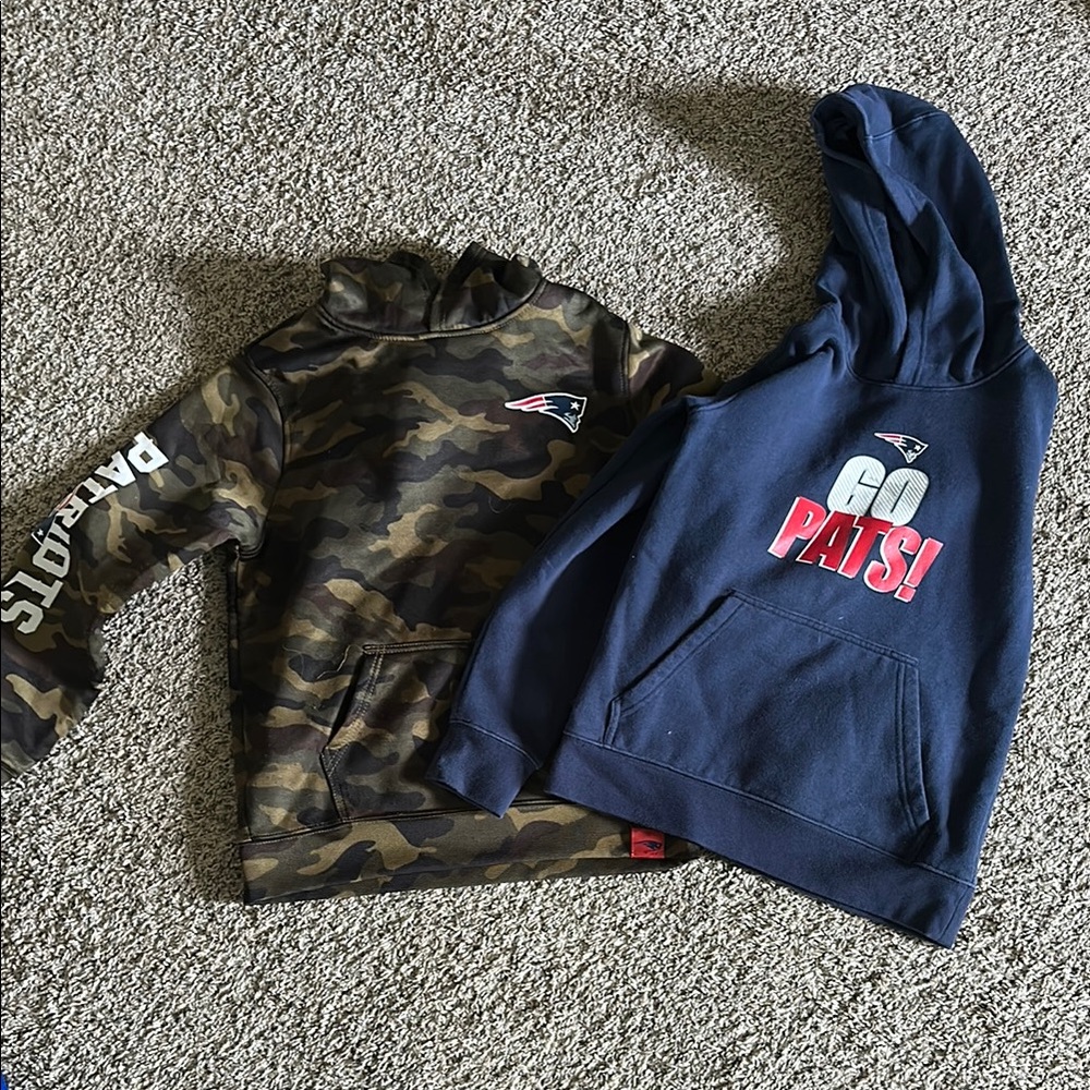 Patriots Kids Camouflage and Navy Hoodie